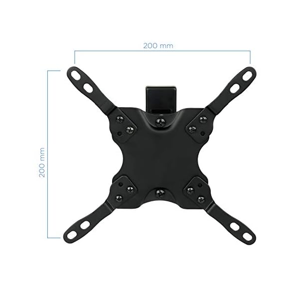 TooQ LP2042TNL-B, Soporte Inclinable y Giratorio de Pared para Monitor/TV/Led de 13" a 42", Distancia a la Pared 60mm Hasta 190mm, Inclinación Hasta -12º, Negro - Image 3