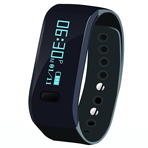 Bracelet Bluetooth Smart, koiiko® Fashion Design étanche IP55 i5 Fitness Tracker d'activité intelligent avec podomètre sommeil et suivi qualité & Santé Sport...