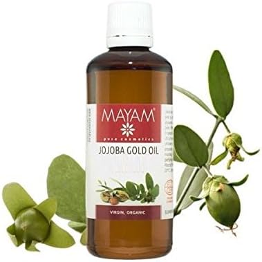 ELLEMENTAL Jojoba Oil Organic, 50ml | Cosmos Organic, 100% Natural Cold-pressed Oil | Penetrates the Skin Easily and Reduces Transepidermal Water Loss | M-1059