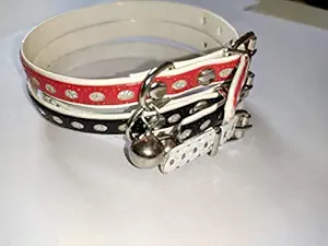 PSK PET MART Durable Adjustable Printed Pet Soft Dog Collar Combo for Puppy and Cats - Set of 2