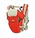 BabyGo Soft 4-in-1 Baby Carrier with Comfortable Head Support and Buckle Straps (Red) RS.475.00