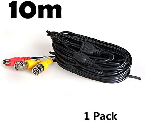 10M(32.8Ft) BNC DC Extension Video Power Cable For CCTV DVR Camera Recorder Video Security Surveillance DVR System (10M)