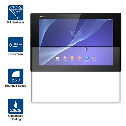Beiuns Vidrio Templado Protector de Pantalla para Sony Xperia Tablet Z2