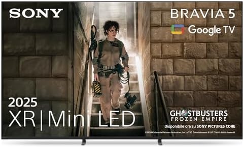 Sony BRAVIA 5 XR Mini LED 85 Pollici | Processore AI XR | Acoustic Multi-Audio | Dolby Vision/Atmos | IMAX Enhanced | Google TV | Google Cast | Apple AirPlay 2| Eco Dashboard 2 | 85XR55