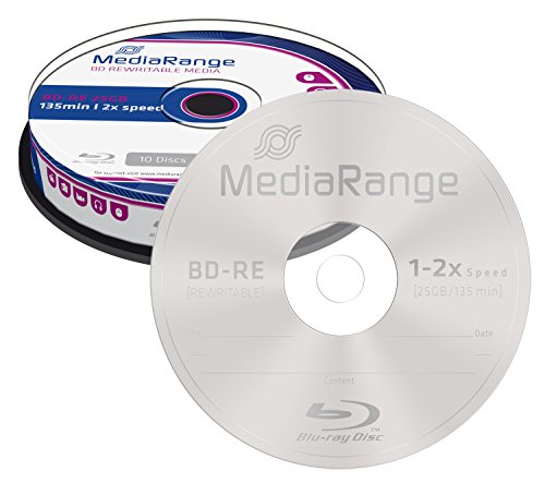 MediaRange MR501 – BD-RE Blu-ray Disc 25GB 2x Speed, wiederbeschreibbar, 10 Stück - 3