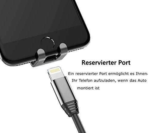 iPhone Porta Cellulare da Auto, Flypanda Supporto Auto Smartphone da Auto GravitÃ  Universale 360 Gradi di Rotazione per iPhone X 8 7 6S 6 Plus 5 5s / Samsung galaxy s8 S7 edge S6/ Huawei Honor 9/ Sony/ LG/ Xiaomi/ GPS ecc (Grigio)