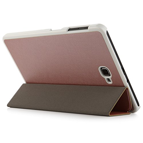 iHarbort® Premium Hülle für Samsung Galaxy Tab A 10.1 (SM-T580/T585) – Samsung Galaxy Tab A 10.1 hülle Etui Schutzhülle Case Cover Holder Stand mit Smart Auto Wake / Sleep-Funktion (Roségold) - 3