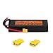 Produktbild YouMe 2S 5200 mAh 7,4 V 50 C RC Lipo Akku XT60/TRX/Deans T Plug Hard Case für RC Evader BX Car, RC Truck, RC Truggy RC Flugzeug Hubschrauber Quadcopter UAV Drone FPV (13,8 x 4,6 x 2,5 cm 10.05oz)