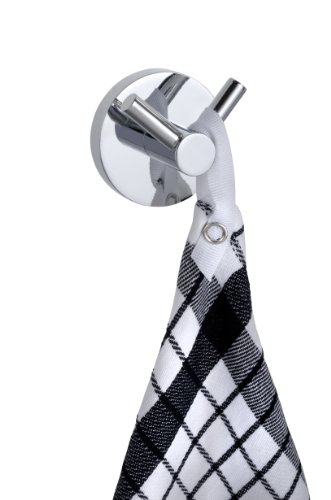 WENKO 20507100 Power-Loc Wandhaken Duo Pineto glänzend – Befestigen ohne bohren, Zinkdruckguss, 5.2 x 4 x 5.2 cm, Glänzend - 3