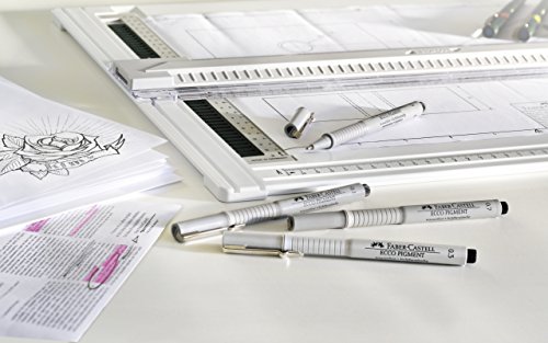 Faber-Castell 166004 – 4er Set Tintenschreiber ECCO-PIGMENT, wasserfest, Inhalt: 0,1 mm, 3 mm, 5 mm, 7 mm, schwarz - 3