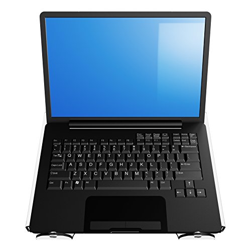 Dataflex HV 450 ErgoNote Notebookständer (Tragkraft max. 6kg, bis 39,1 cm (15,4 Zoll) Bildschirmdiagonale) hellacryl - 2