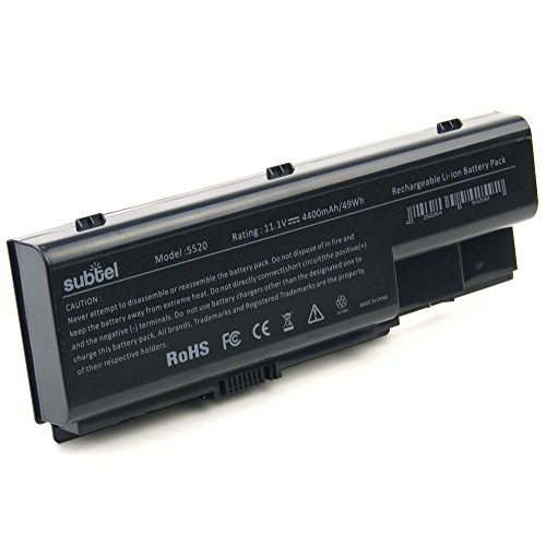 subtel® Qualitäts Akku für Packard Bell EasyNote LJ61 EasyNote LJ63 EasyNote LJ65 EasyNote LJ67 EasyNote LJ71 EasyNote LJ73 EasyNote LJ75 EasyNote LJ77 (4400mAh) – AS07B31 AS07B41 AS07B51 AS07B61 AS07B71 - 2