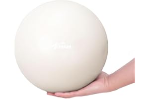 Fresion 25cm Soft Pilates Ball - 9 Inch Exercise Ball, Mini Barre Ball, Gym Ball - Perfect for Yoga, Pilates, Core Training, Physical Therapy