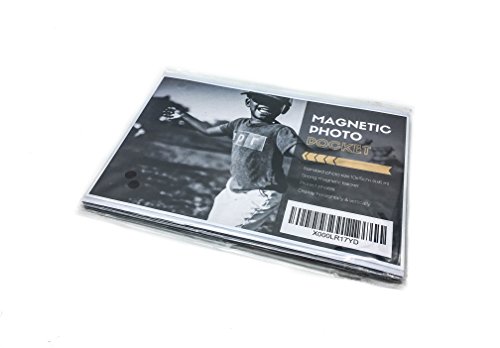 5-er Pack magnetische Fototaschen. Diese Fototaschen sind ideal dafür geeignet, um Ihre Fotos auf dem Kühlschrank oder anderen magnetischen Oberflächen anzubringen und zu schützen. - 7