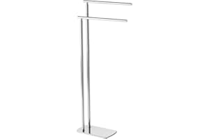 Gedy - 7331-13 - Florida Towel Stand 2 Fixed Arms - Finish - Chrome