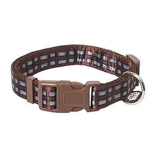 STAR WARS Chewbacca Large Dog Collar | Brown and Black Large Size Dog Collar | Dog Collar for Large Dogs with D-Ring, Cute Dog Apparel & Accessories for Pets