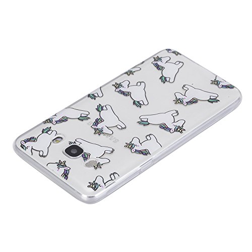 Funda Samsung Galaxy J5 2016 SM-J510F Silingsan Funda de Silicona TPU para Samsung Galaxy J5 2016 SM-J510F Carcasa Transparente Soft Clear Case Cover Funda Blanda Flexible Carcasa Delgado Ligero Caja Anti Rasgu  os Anti Choque con Dise  o Creativo - Caballos Lindos
