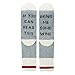 Produktbild Ideapark Wein Socken,If You can read this bring me some wine mit Muffin-Geschenk-Verpackung Geschenke-Funny Bring Me Wine Socks For Birthday Christmas Or Wine Lovers (Style2)