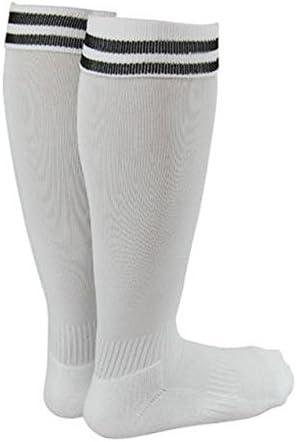 Lian LifeStyle Girl's 1 Pair Knee High Sports Socks for Baseball/Soccer/Lacrosse S White