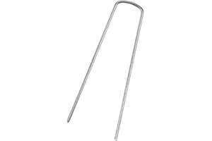 NANDEYIBI Heavy Duty Durable Steel Metal Tent Camping Gazebo Tarpaulin Pegs Hooks 20 Pack