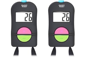 Abiyou 2 Pcs Digital Electrónico Digital Contador,Portátil Digital Contador Manual,Contador Deportivo Digital de Golf Pequeño,para Escuelas,Competiciones,Estadios Deportivos,Restaurantes
