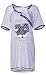 Happy Mama. Women's Maternity Nursing Breastfeeding Nightdress Shirt Gown. 367p (Navy, UK 10/12, M)