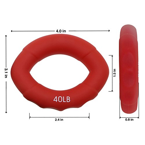 Philonext Handmuskeltrainer, Handgriffstärker, Handtrainingsgerät, Silikon-Ring, Muskeltrainer für die Hände, 3-er Set - 3