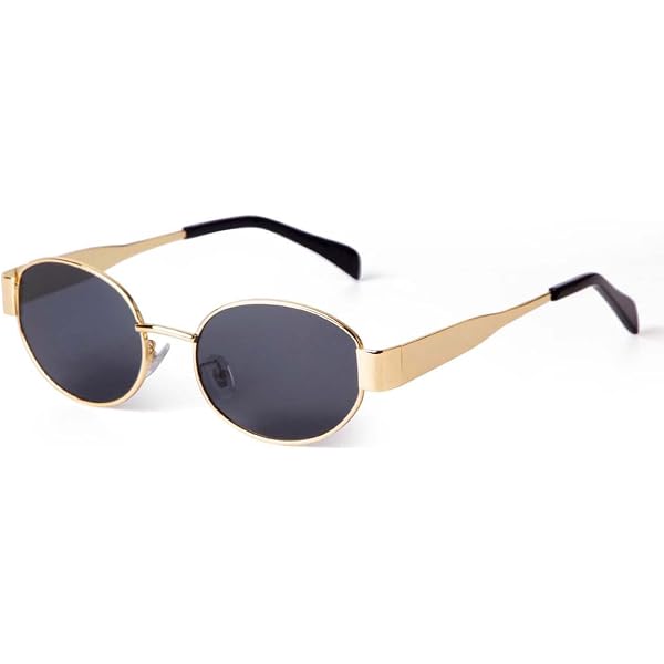 Kimorn Lunettes De Soleil Vintage Elliptiques UV400 - Protection Classique Hommes Femmes