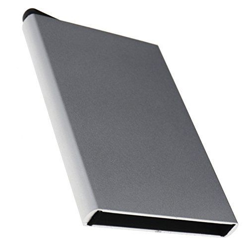 Preisvergleich Produktbild Aluminium Kartenetui Kreditkarte Karte Kasten Credit Card Pocket Case Halter Silber