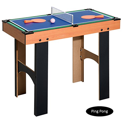 Sport Con La Palla Homcom Tavolo Multi Gioco 4 In 1 Con