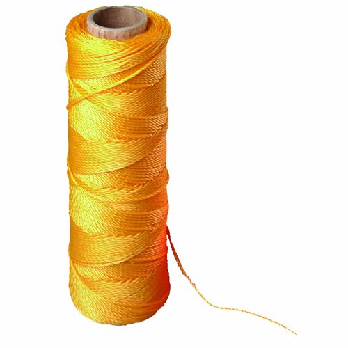 Bon 81-207 Geflochtene Maurerschnur, Nylon, Nummer 15, 152,4 m, Gelb