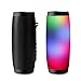 Produktbild XTCMGZK LautsprecherDrahtloser Bluetooth-Lautsprecher LED Tragbare Boom-Box Bass Column Subwoffer-Soundbox für den Außenbereich mit Mikrofonunterstützung Tragbare USB-Lautsprecher, Schwarz