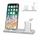 Price comparison product image AirPods Charging Stand, iPhone Charging Dock, Amavasion 2 in 1 Charger Station for AirPods Wireless Bluetooth Headphone and iPhone X, iPhone 8/8 Plus, iPhone 7/7 Plus, iPhone 6/6S, iPhone 5/5S.