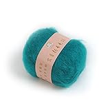  akooya 50 gball suave Natural Angola Mohair Cachemira lana para tejer turquesa