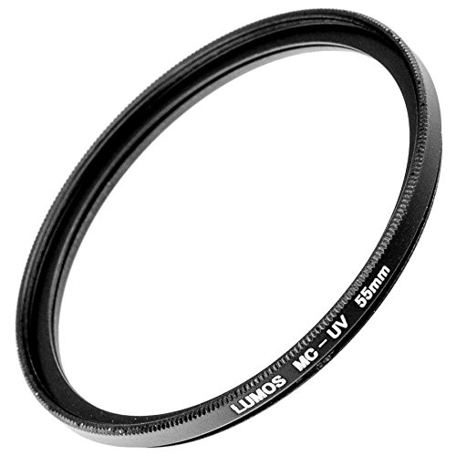 Lumos Protect Kit d accessoires pour Nikon Objectif AF P DX Nikkor 18   55  mm f 3 5   5 6  G VR Pare-soleil    ba  onnette Lumos HB de N106    Lumos slim Filtre UV 55  mm   Bouchon d objectif 55  mm