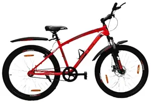 Kross Maximus 26T Single Speed Cycle Shocker Suspension Disc Brake Bicycle Ranger Mountain Bike Orange, Age 13+ Years