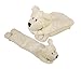 White Cuddle Dog Wheat Filled Neck Warmer Scarf (Unscented)