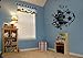 Football bursting though a wall - Personalised with your name choice - Children's Wall Decal (Medium)