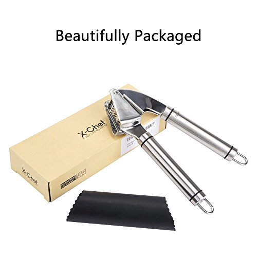 Knoblauchpresse, X-Chef Knoblauch Fleischwolf und Sparschäler Set Silikon Tube Roller - 7