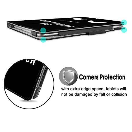 iPad Pro 10,5 Hülle,Infiland Slim Fit Folio PU-lederne dünne Kunstleder Schutzhülle Cover Tasche für Apple Neu iPad Pro 10,5″ Display 2017(mit Auto Schlaf / Wach Funktion)(Don’t Touch) - 5