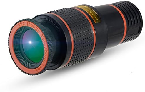 SHANGYIDA 12X Times Telephoto Optical Zoom Adjustable Cell Phone Lens Macro HD Smartphones Universal Optical Glass Suitable For Any Place Black