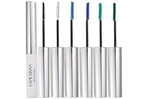Allbestaye Bunte Mascara Set Wimperntusche Wasserfest Feiner Pinsel Grün Schwarz Weiß Wimpern Long-lasting (6 Colors)