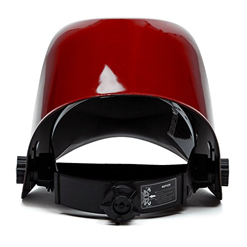 Babimax Automatik Schweißhelme rot Schweißmaske Schutzhelm Schweißschirm Schweißschild Schutzhelm Automatisch verdunkelnd - 4