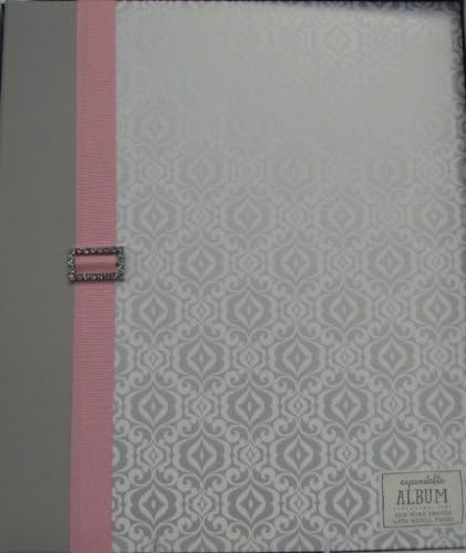 Hallmark EDY2037 Gray & White W/pink Ribbon Large by Album by Album