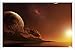 Produktbild Metall Poster Blechschilderplatte Blechschild Plakat Space Tin Sign Water Surface Sky Planets Stars 2775 Retro Weinlese Kunstdrucke by hamgaacaan (20x30cm)