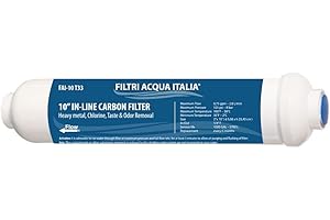 FILTRIACQUAITALIA Filtri Acqua Italia Filtro in linea a Carbone attivo 10 Pollici micron 5