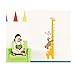 Adorable High Quality Adhesive Walls Vinyl DIY Stickers / Murals / Decals / Tattoos / Transfers For Kids Rooms / Nurseries With Yellow Giraffe Height Chart / Measure, Bear, Duckling And Butterfly Designs By VAGA