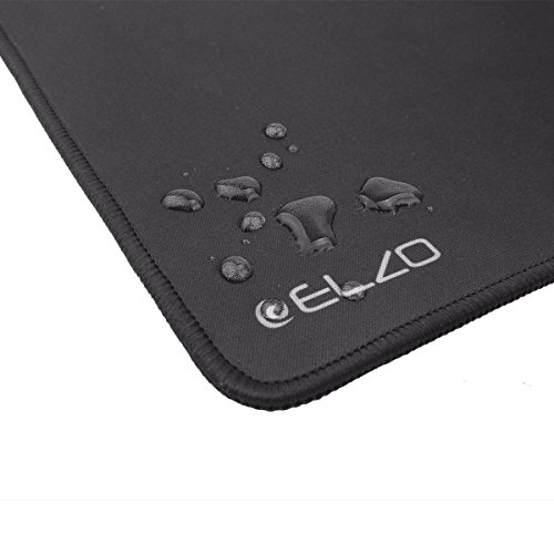 Elzo Mauspad Extra Groß Gaming Mouse Mat Geeignet für Tastatur und Maus Rutschfester Gummibestand Mousepad Mousepad mit strukturierter Oberfläche und genähten Rändern 90 x 30 x 0.4cm Schwarz - 4