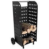 TecTake® Holzwagen Kaminholzwagen Kaminholzkorb - 2