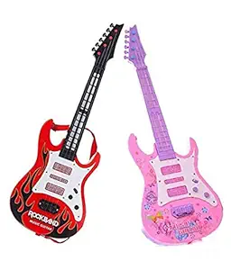 ANG Rock Band Musical Plastic Guitar for Kids